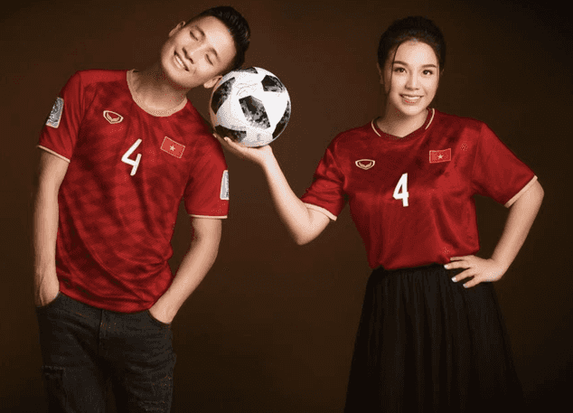 ảnh cưới của cầu thủ đá bóng 