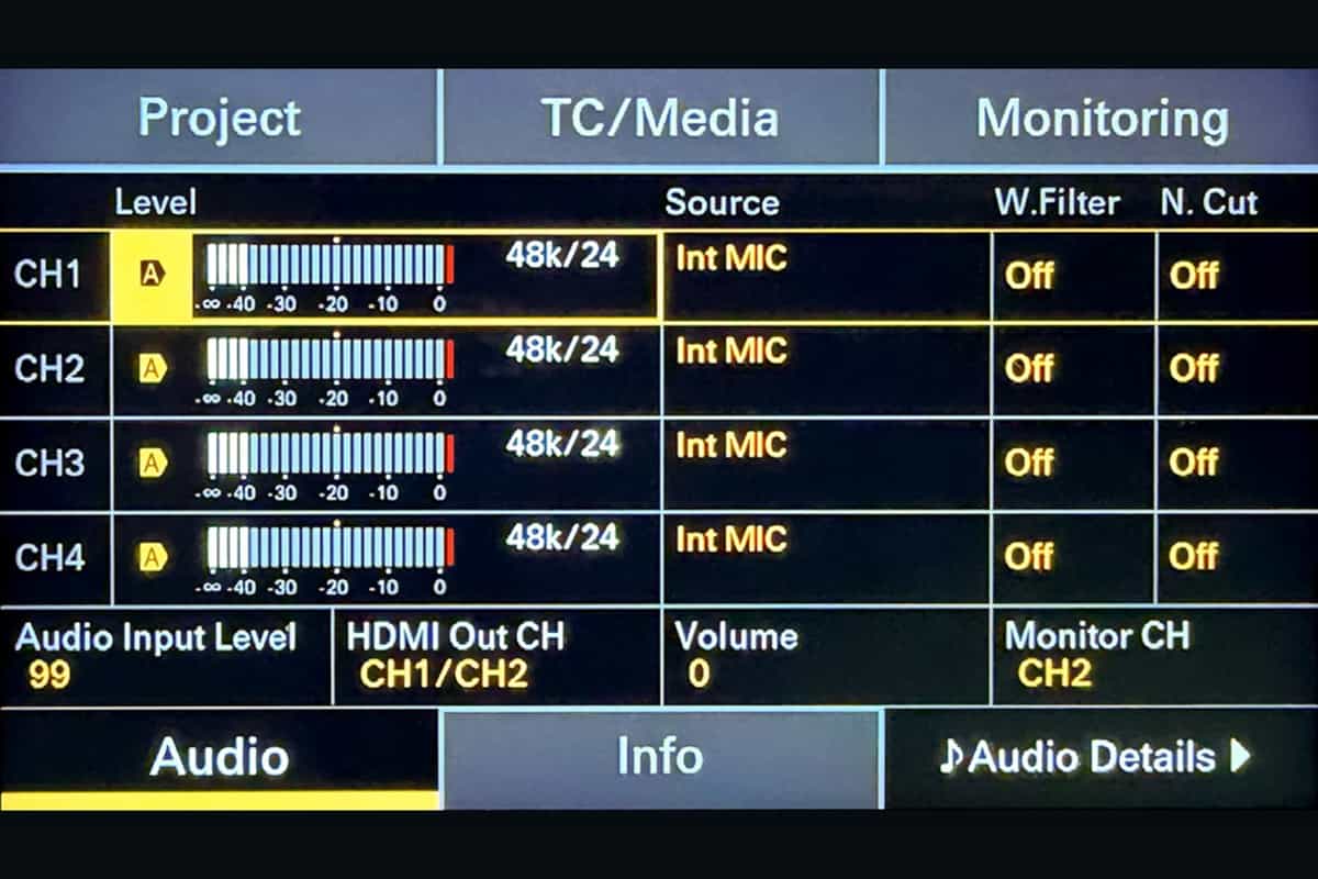 Sony thiết kế lại hệ thống menu để đồng bộ với dòng Cinema Line
