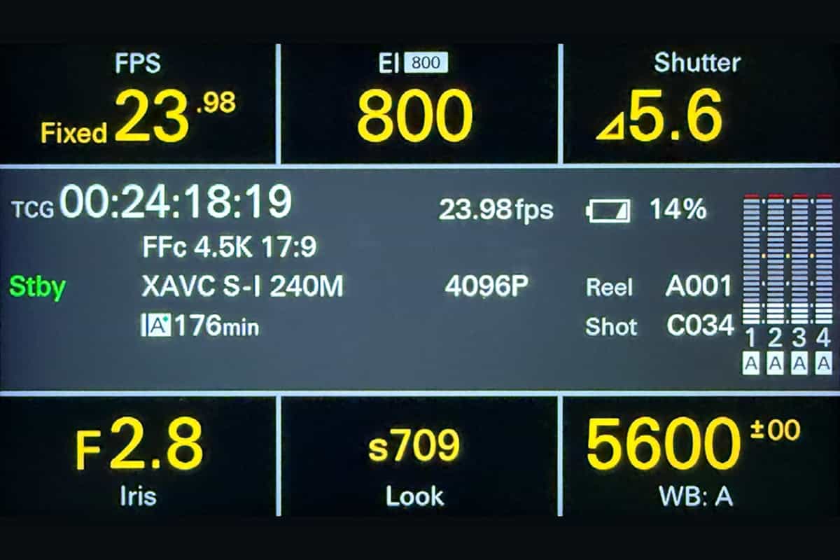 Sony FX5 được trang bị giao diện điều khiển mới