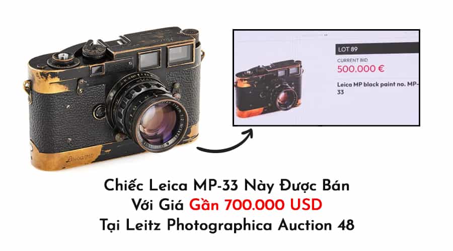 Chiếc Leica MP-33 Này Được Bán Với Giá Gần 700.000 USD Tại Leitz Photographica Auction 48
