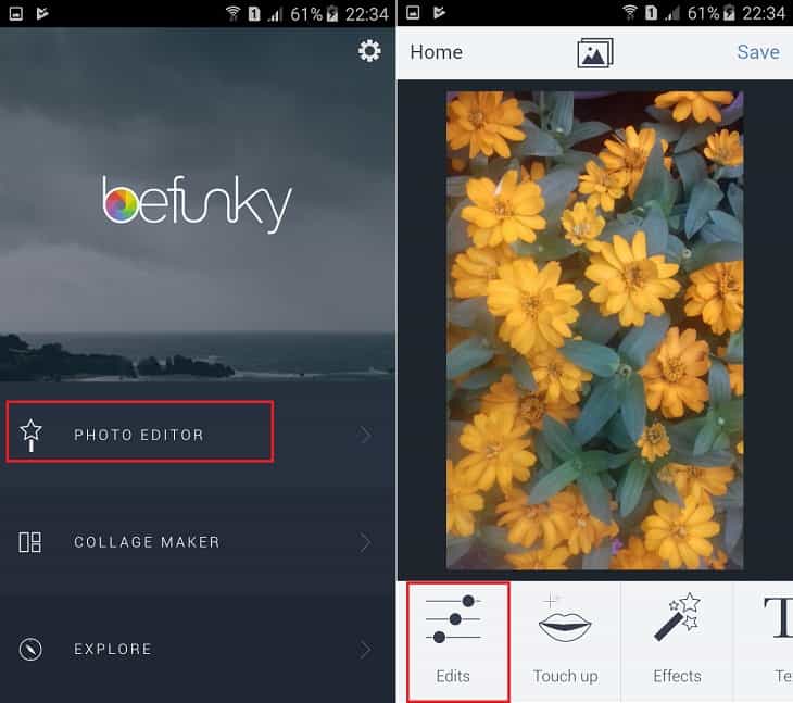 Các ứng dụng làm rõ hình ảnh bị mờ trên Photo Editor by BeFunky