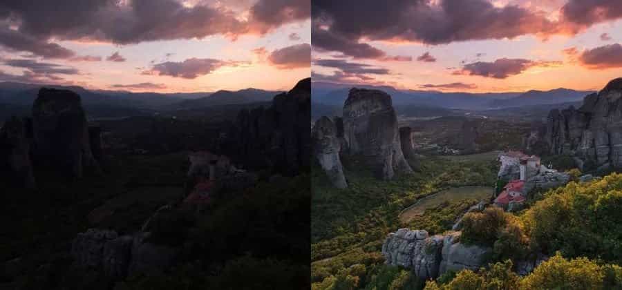 So sánh dải động Dynamic Range giữa tệp RAW và JPEG