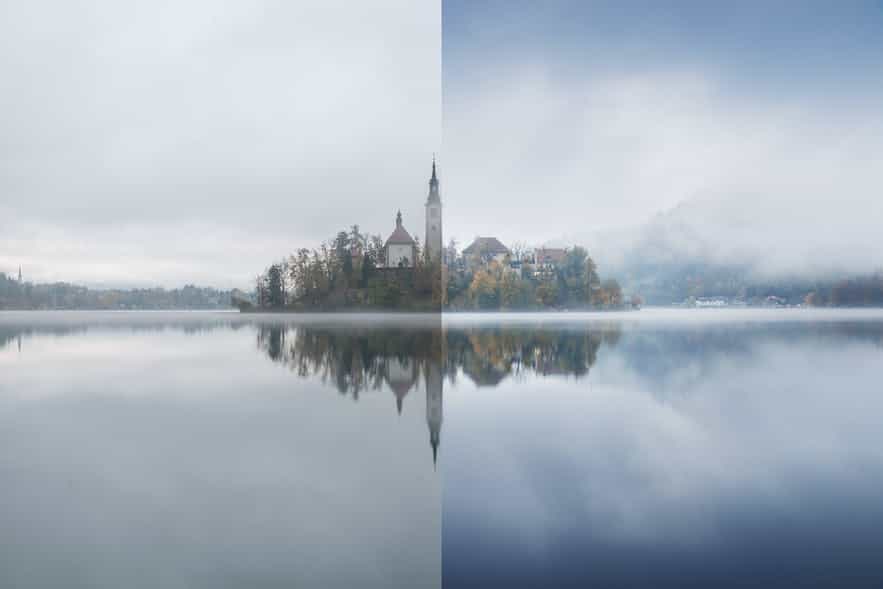 So sánh khả năng hậu kỳ giữa tệp RAW và JPEG