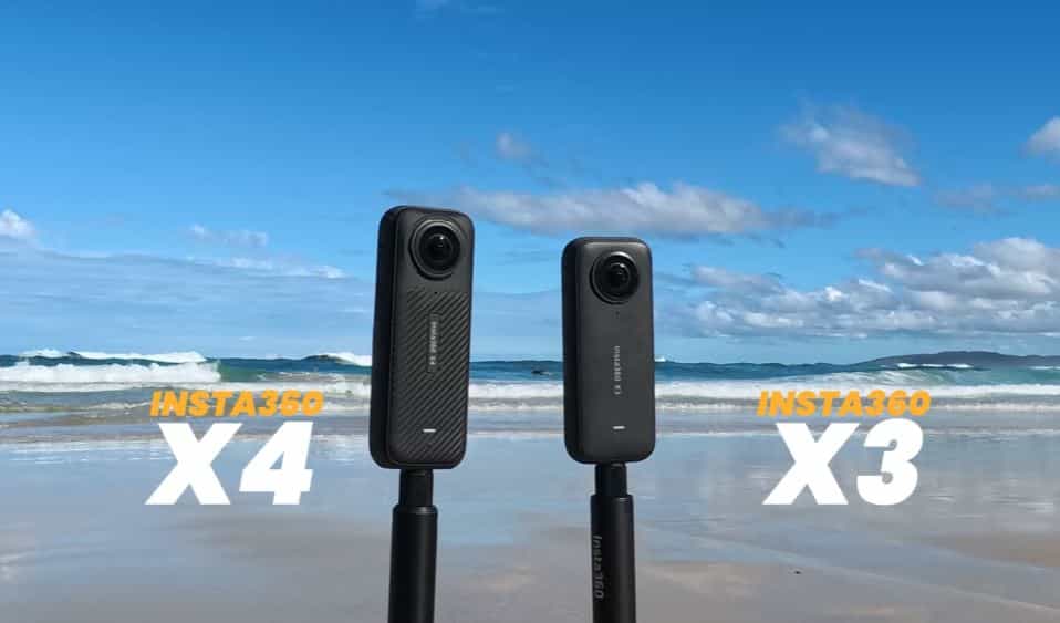 Kích thước và trọng lượng của Insta360 X4 và Insta360 X3