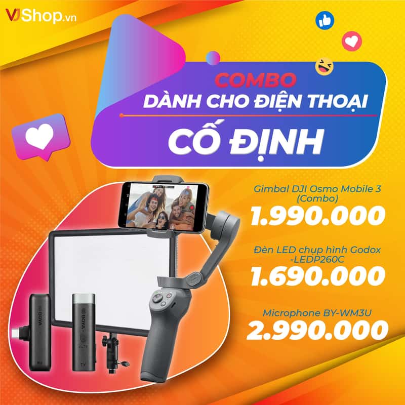Combo thiết bị livestream chuyên nghiệp - Combo cố định