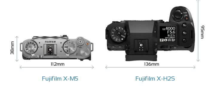 So sánh Fujifilm X-M5 vs Fujifilm X-S20: Nút điều khiển