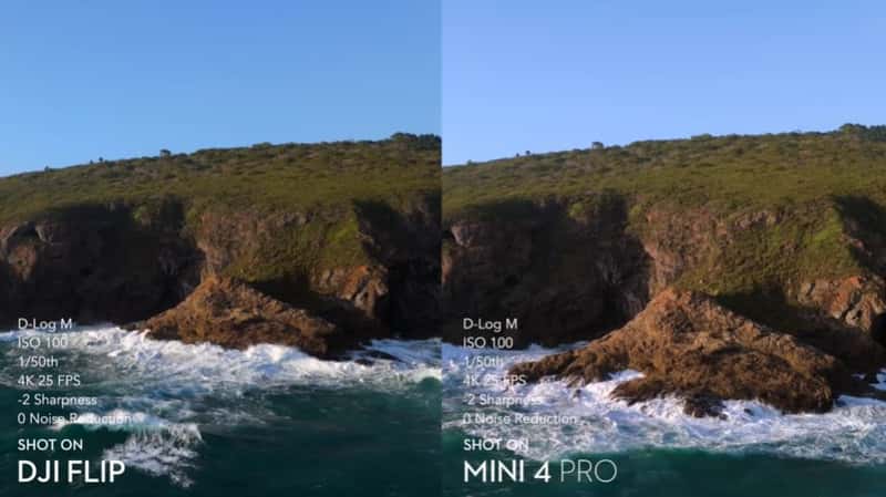 So sánh DJI Flip vs DJI Mini 4 Pro: Chất lượng video