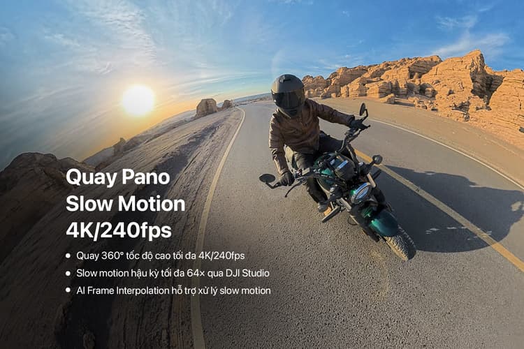 Osmo 360 II hỗ trợ quay 360° ở mức 8K/60fps