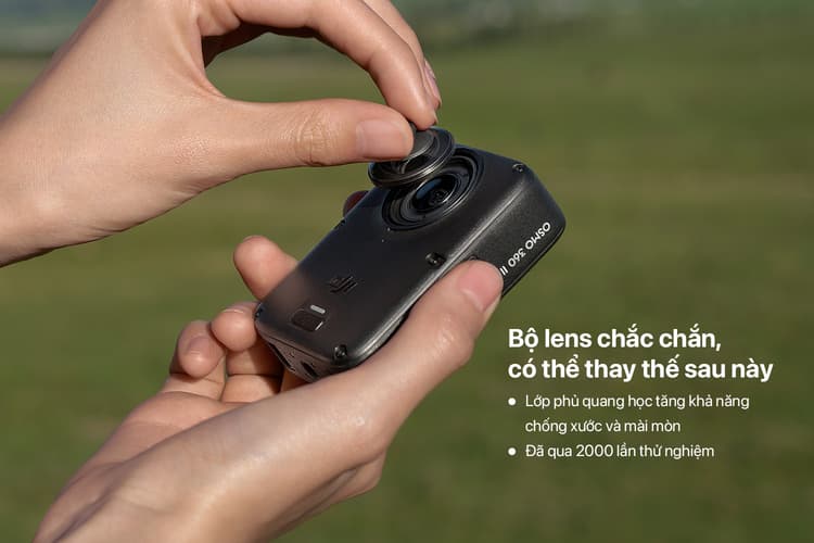 Ống kính bền chắc, có thể thay thế