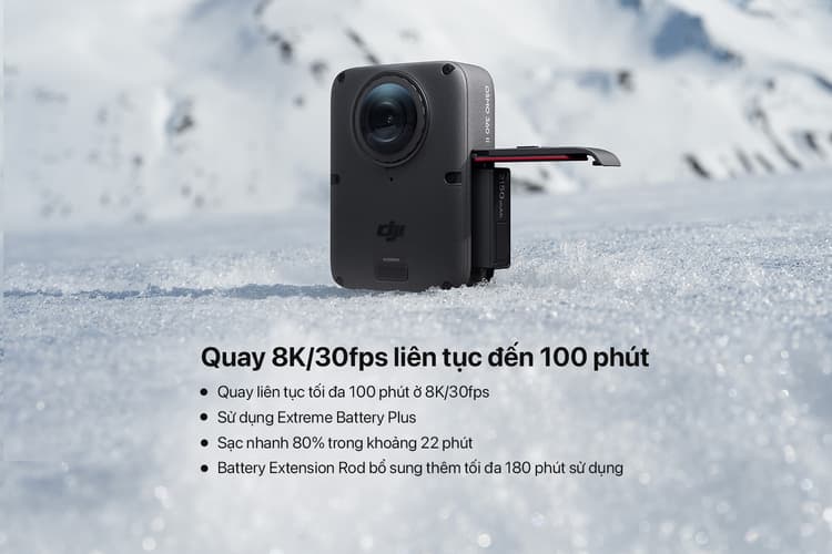 Quay 8K liên tục trong 100 phút