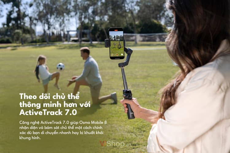Osmo Mobile 8 theo dõi chủ thể với ActiveTrack 7.0
