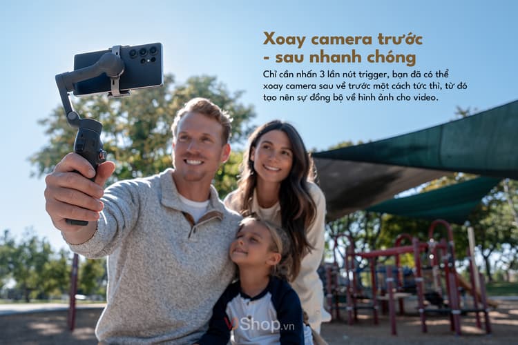 Xoay camera trước - sau nhanh chóng
