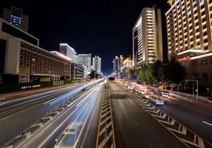 Hiệu ứng Vehicle Light Trails