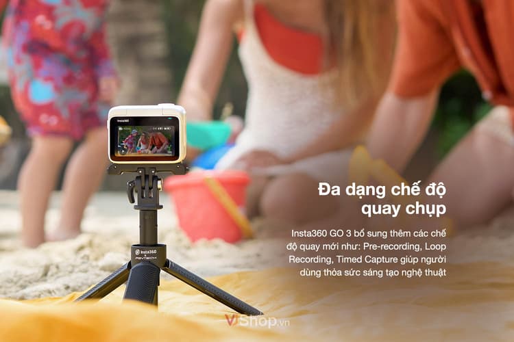 Camera hành động GO 3 cũng hỗ trợ người dùng quay video ở nhiều tỷ lệ khung hình khác nhau