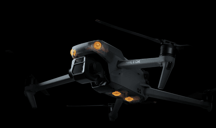 Mavic 3 trang bị cảm biến chướng ngại vật đa hướng