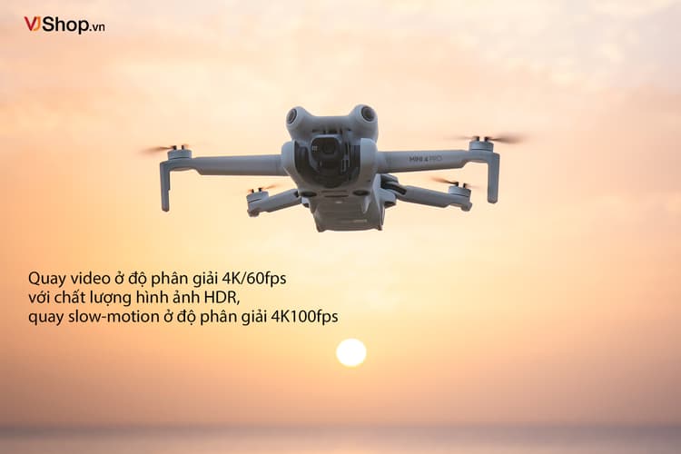 Mini 4 Pro có khả năng quay video 4K/60fps HDR & Slo-Mo 4K/100fps 