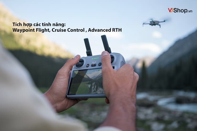 DJI Mini 4 Pro cung cấp các tính năng nâng cao Waypoint Flight, Cruise Control và Return to Home