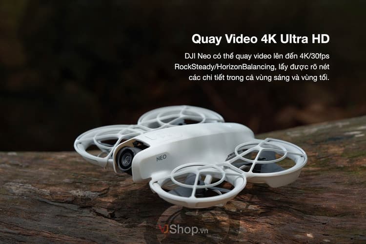 DJI Neo cung cấp khả năng quay video 4K Ultra HD với tốc độ 4K/30fps