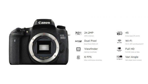 EOS 800D kết nối không dây nhanh chóng