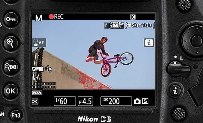 Nikon D6 - quay video 4K
