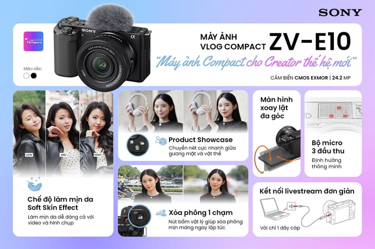 Máy ảnh Sony ZV-E10