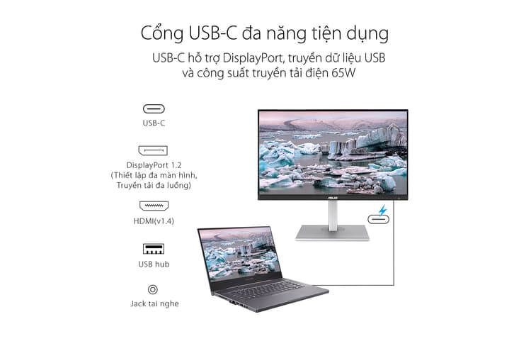Màn hình  ASUS ProArt PA278CV sẽ mang lại cho người dùng khả năng kết nối vô cùng linh hoạt giúp người dùng có thể đạt được khả năng tương thích không giới hạn với các thiết bị khác
