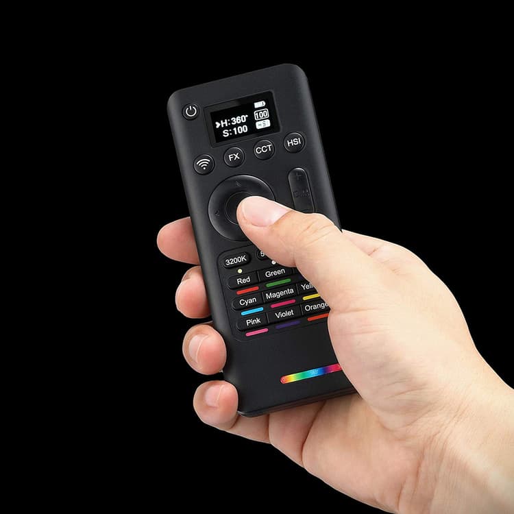 Godox RC-R9 cho phép điều chỉnh màu sắc và cường độ ánh sáng