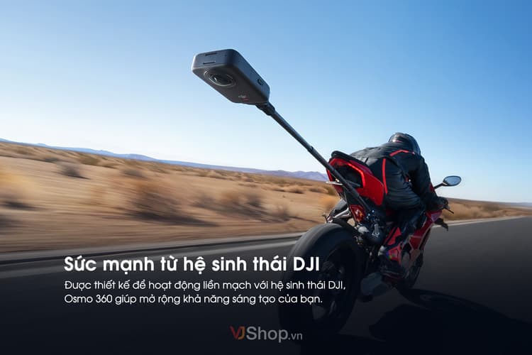 DJI Osmo 360 hỗ trợ nhiều phụ kiện trong hệ sinh thái DJI
