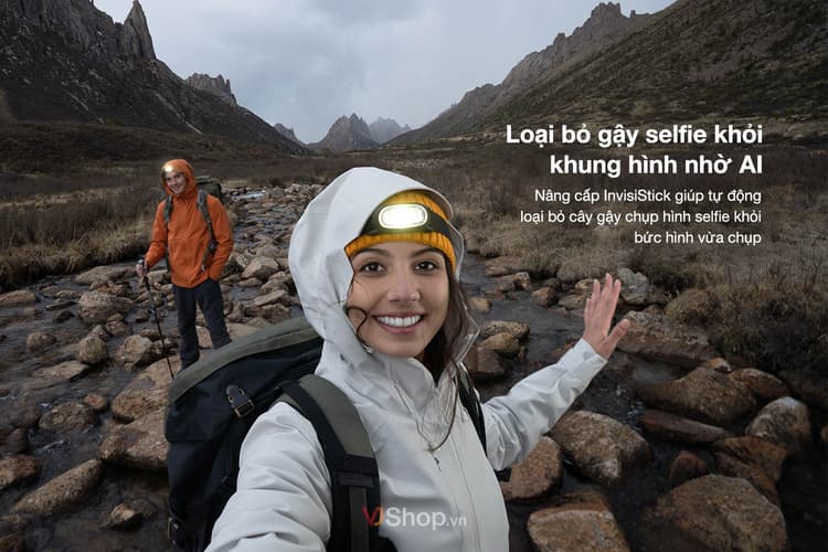 Loại bỏ gậy selfie khỏi khung hình nhờ AI
