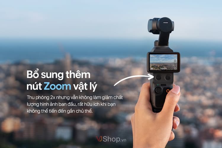 Khung hình sắc nét với zoom 2× lossless