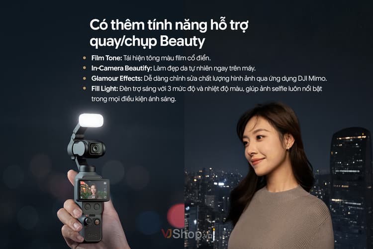 DJI Pocket 4 được tinh chỉnh để phục vụ nhu cầu quay chụp