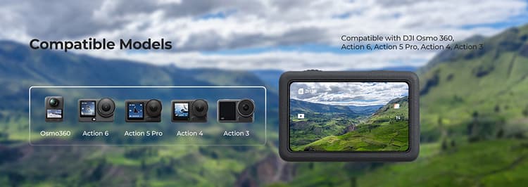 Tương thích hoàn hảo với DJI Osmo Action và Osmo 360
