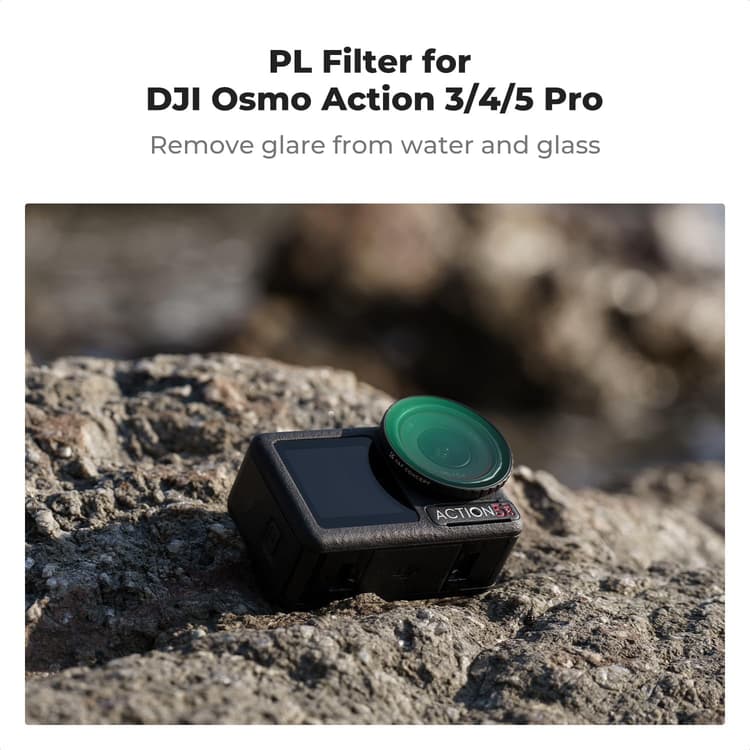 K&F Concept CPL Filter cho DJI Action 3/4/5 Pro KF01.2438V1 giảm chói lóa và khúc xạ ánh sáng hiệu quả