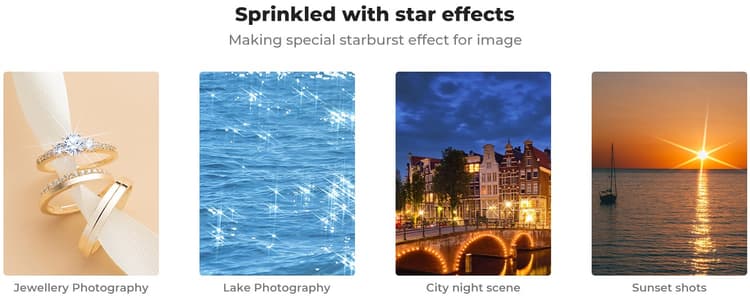 Hiệu ứng Starburst 6 cánh