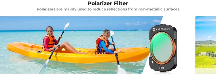 Filter CPL loại bỏ phản xạ, tăng chiều sâu màu sắc