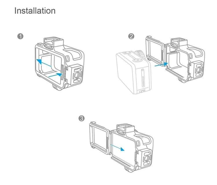 PGYTECH Osmo Action Camera Cage - Installation