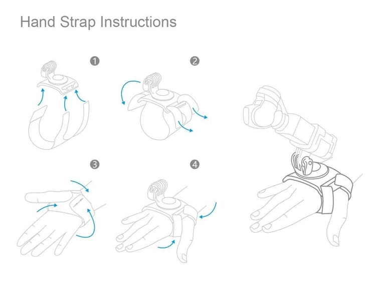 PGYTECH Action Camera Hand and Wrist Strap info 10