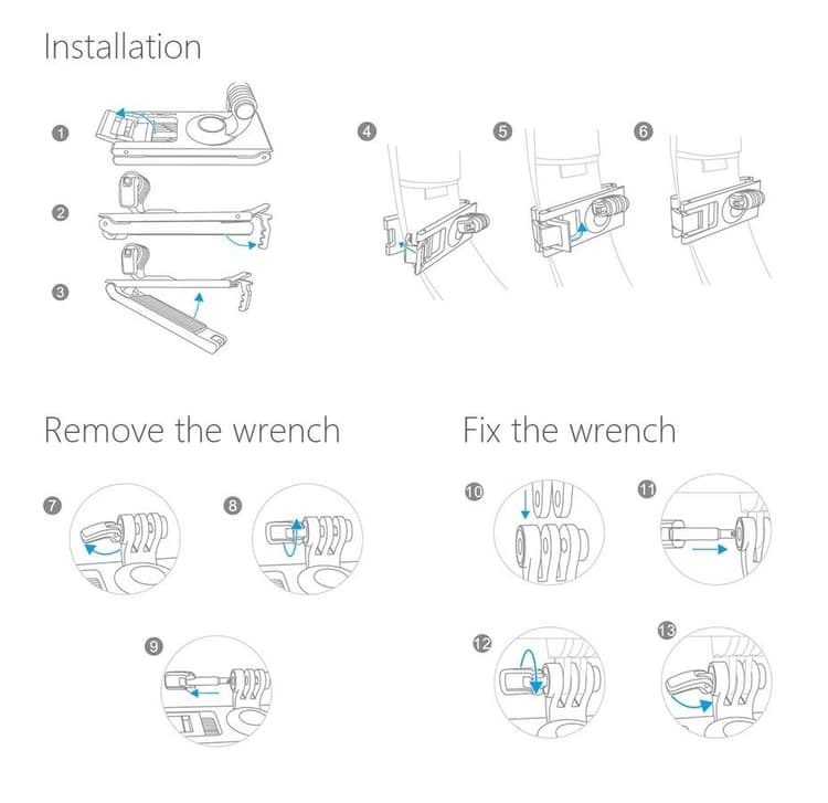 PGYTECH Action Camera Strap Holder info 7