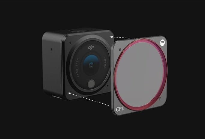 PGYTECH DJI Action 2 Filter với thiết kế nam châm
