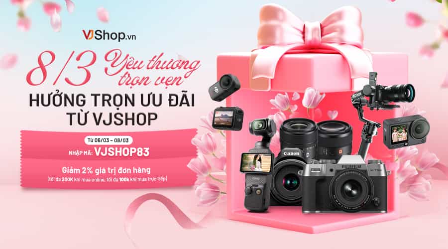 8/3 Yêu Thương Trọn Vẹn - Hưởng trọn ưu đãi từ VJShop.vn