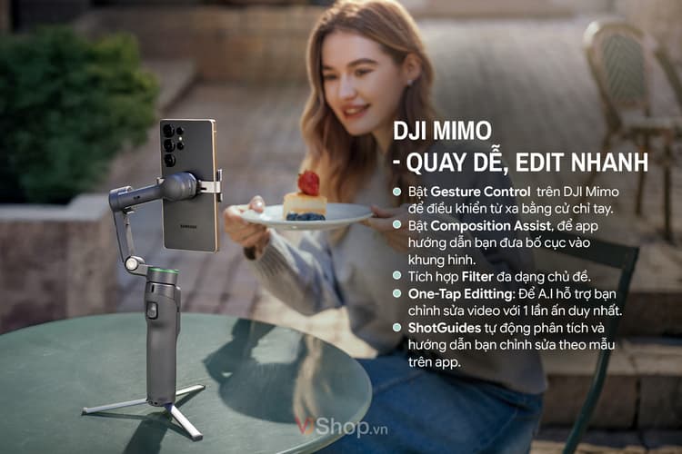 Bắt đầu sử dụng DJI Osmo Mobile 8P dễ dàng với DJI Mimo
