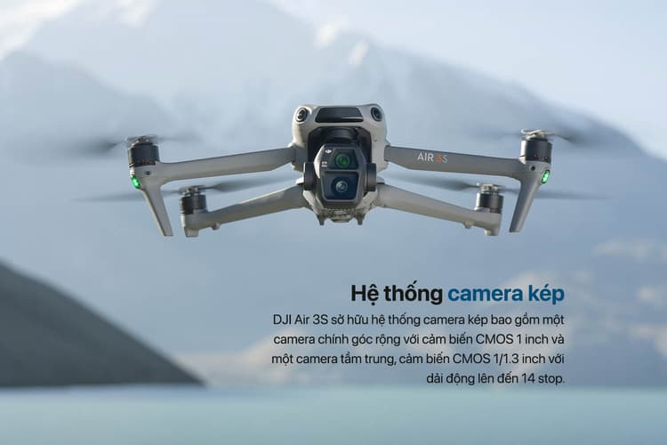 DJI Air 3S là dòng drone camera kép