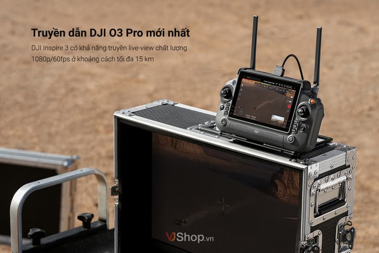 Cả camera gimbal và camera FPV đều hỗ trợ cung cấp dữ liệu trực tiếp ở chất lượng 1080p/60fps