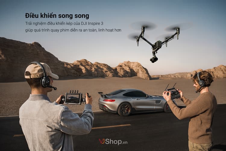 So với người tiền nhiệm, trải nghiệm điều khiển kép của DJI Inspire 3 đã được nâng cấp đáng kể