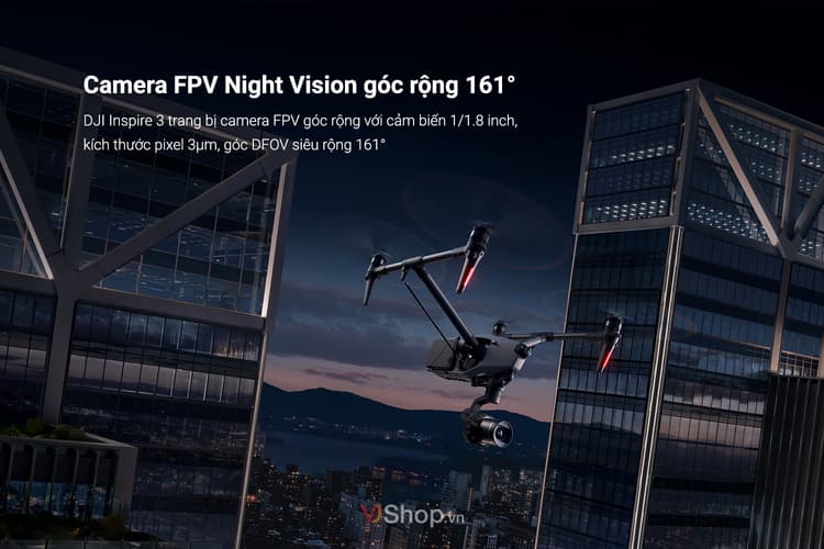 camera FPV góc rộng với cảm biến 1/1.8 inch, kích thước pixel 3μm, góc DFOV siêu rộng 161°