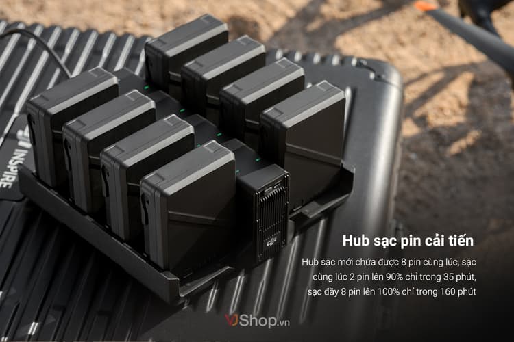 DJI Inspire 3 được ưu ái trang bị hub sạc mới