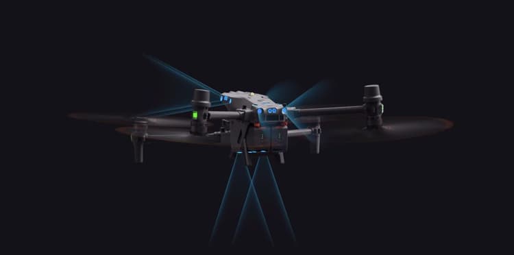 DJI Matrice 30 series Cảm biến ToF và tầm nhìn kép được bố trí trên tất cả 6 mặt xung quanh drone