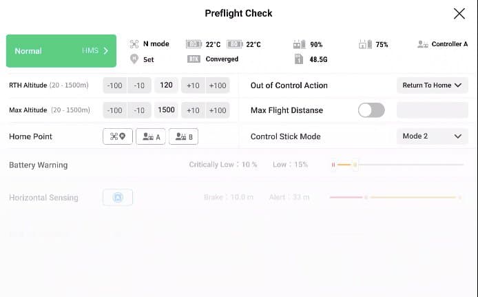 Tính năng preflight check