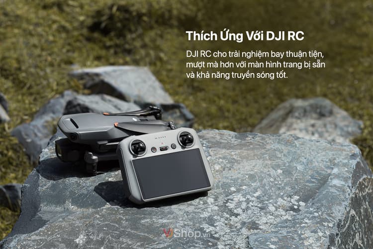 Flycam DJI Mavic 3 Classic tương thích với bộ điều khiển DJI RC