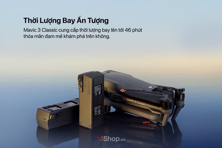 Flycam DJI Mavic 3 Classic có thời lượng bay ấn tượng